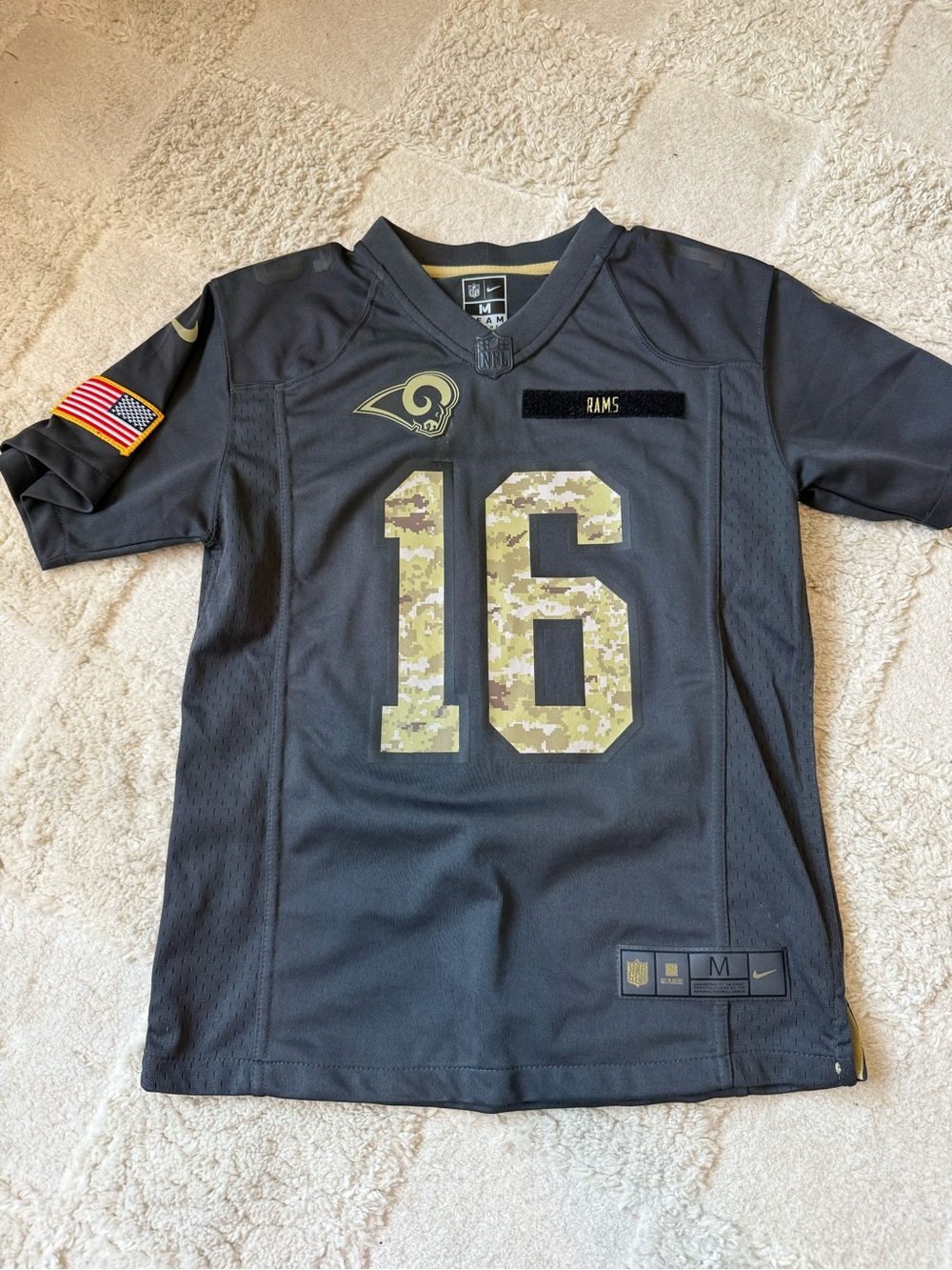 NFL Kids Los Angeles Rams #16 Camo Accent Jersey